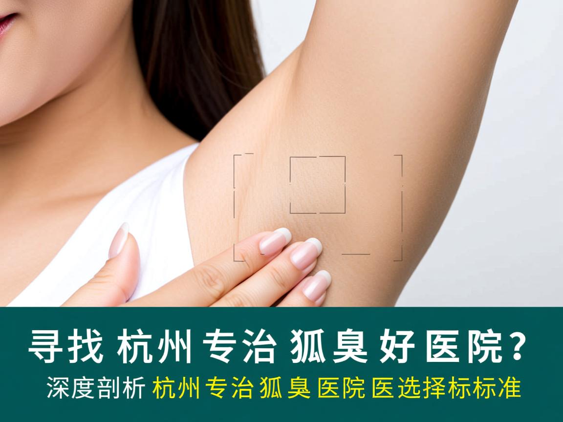 寻找杭州专治狐臭好医院？深度剖析杭州专治狐臭医院的选择标准
