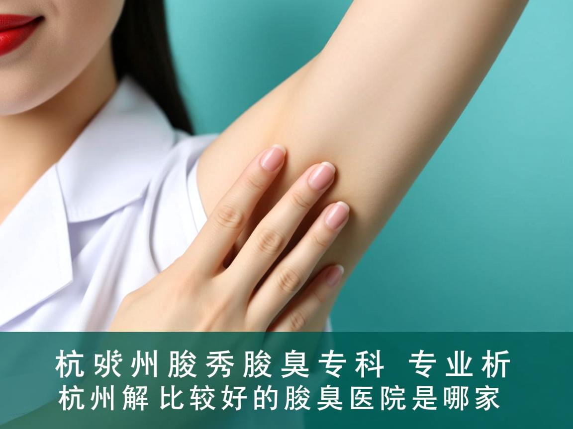 杭州腋秀腋臭专科，专业解析杭州比较好的腋臭医院是哪家