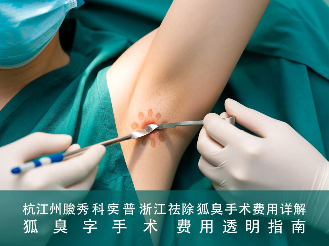 杭州腋秀科普，浙江祛除狐臭手术费用详解，狐臭手术费用透明指南
