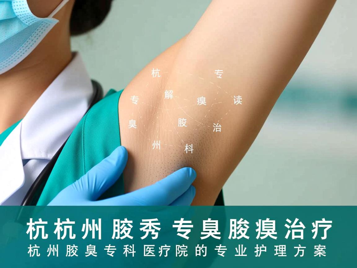 杭州腋秀腋臭专科解读腋臭治疗，杭州腋臭专科医院的专业护理方案