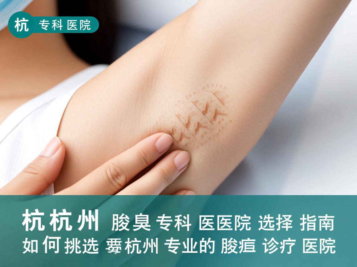 杭州腋臭专科医院选择指南，如何挑选杭州专业的腋臭诊疗医院