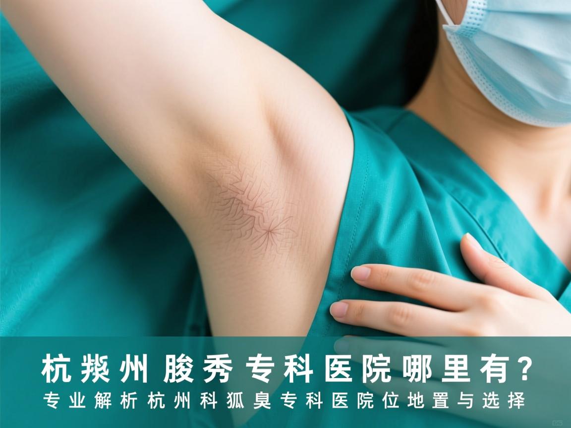 杭州腋秀腋臭专科医院哪里有？专业解析杭州狐臭专科医院位置与选择