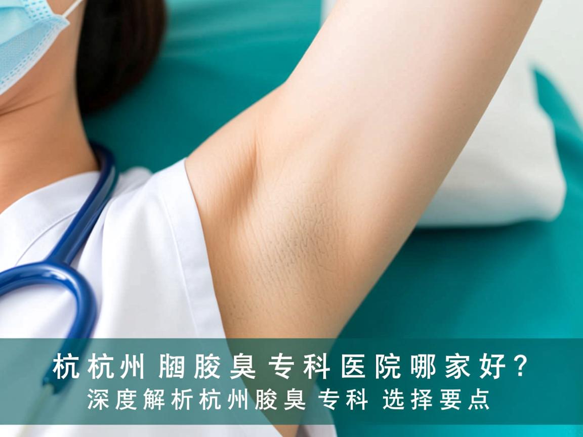 杭州腋臭专科医院哪家好？深度解析杭州腋臭专科的选择要点
