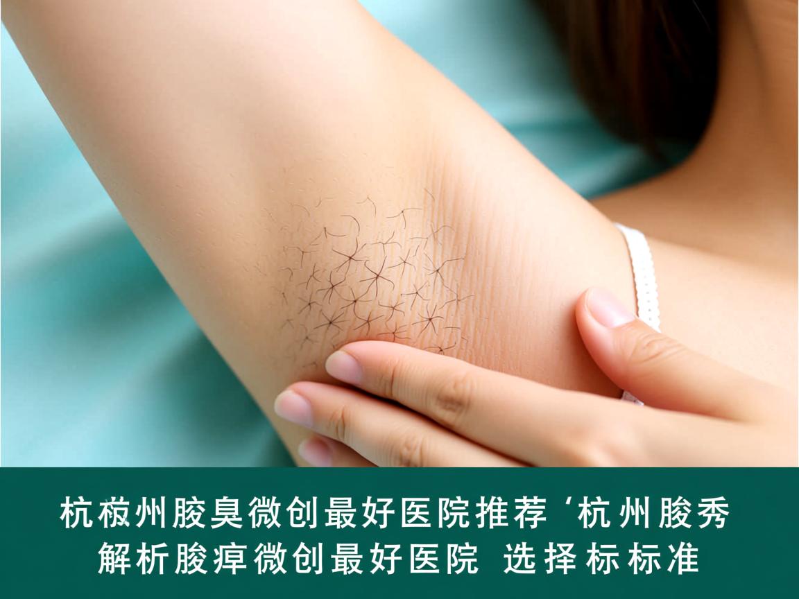 杭州腋臭微创最好医院推荐，杭州腋秀解析腋臭微创最好医院的选择标准