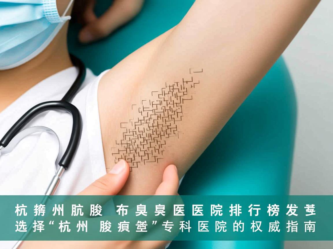杭州腋臭医院排行榜发布，选择杭州腋臭专科医院的权威指南