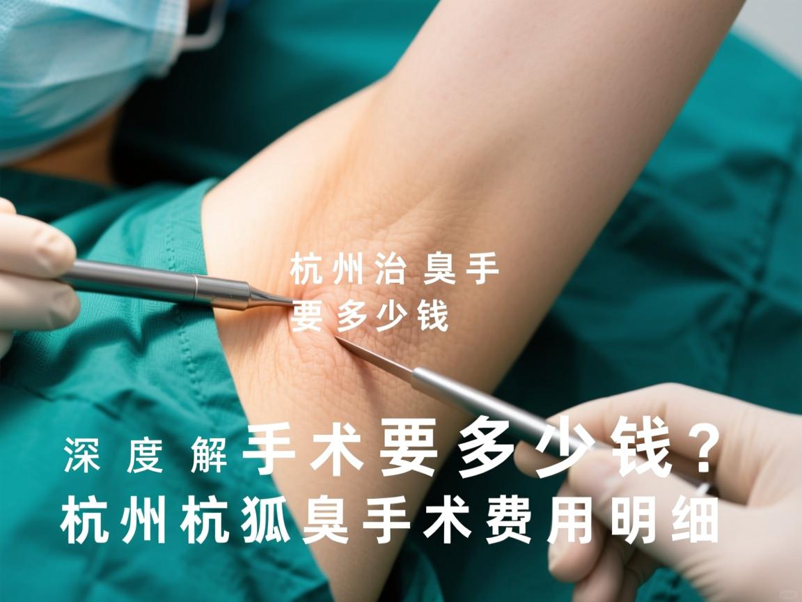 杭州治狐臭手术要多少钱？深度解析杭州狐臭手术费用明细