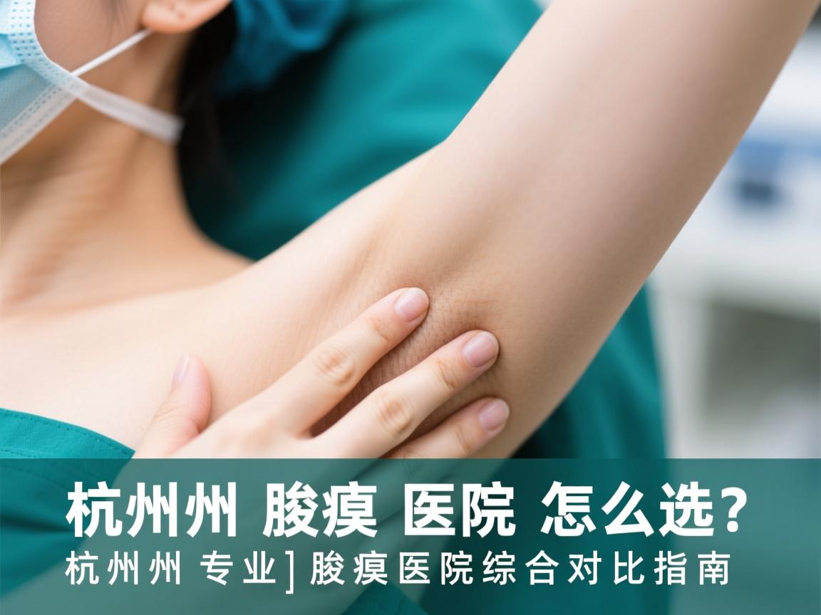 杭州腋臭医院怎么选？杭州专业腋臭医院综合对比指南