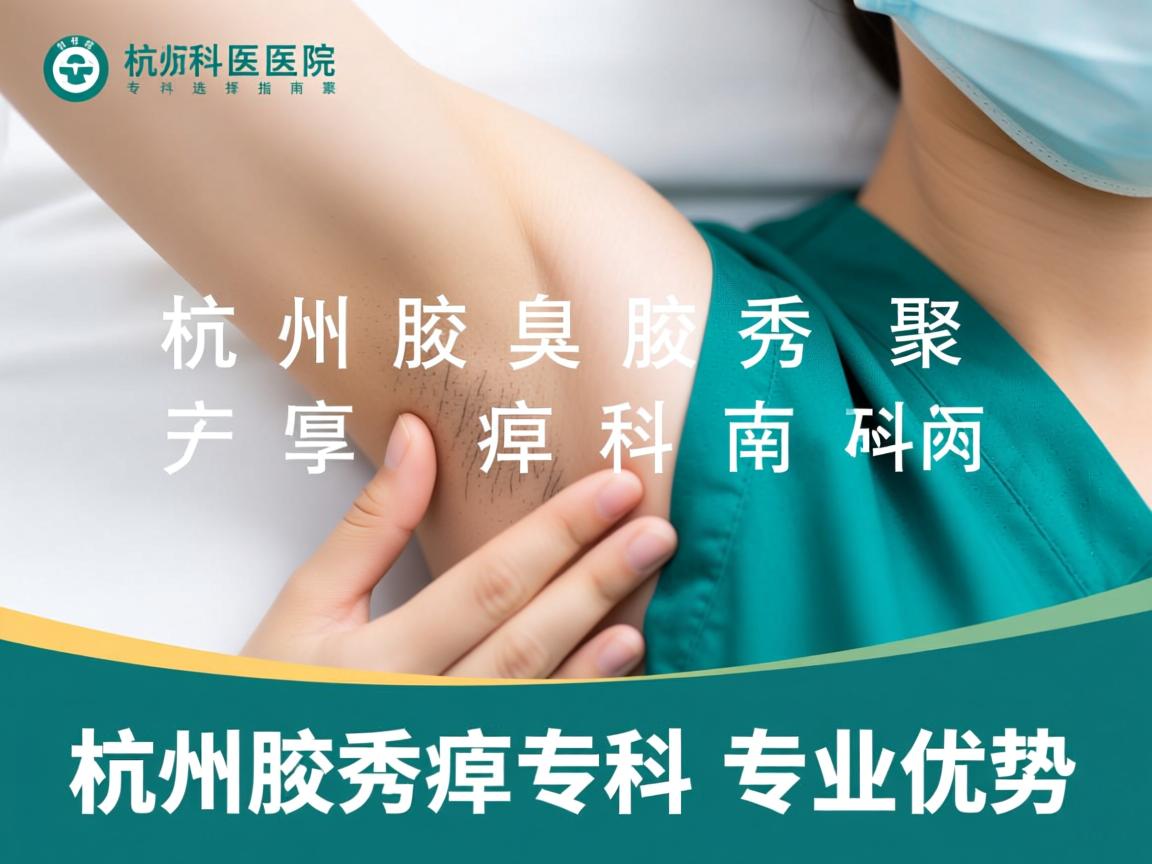 杭州腋臭专科医院选择指南，聚焦杭州腋秀腋臭专科的专业优势
