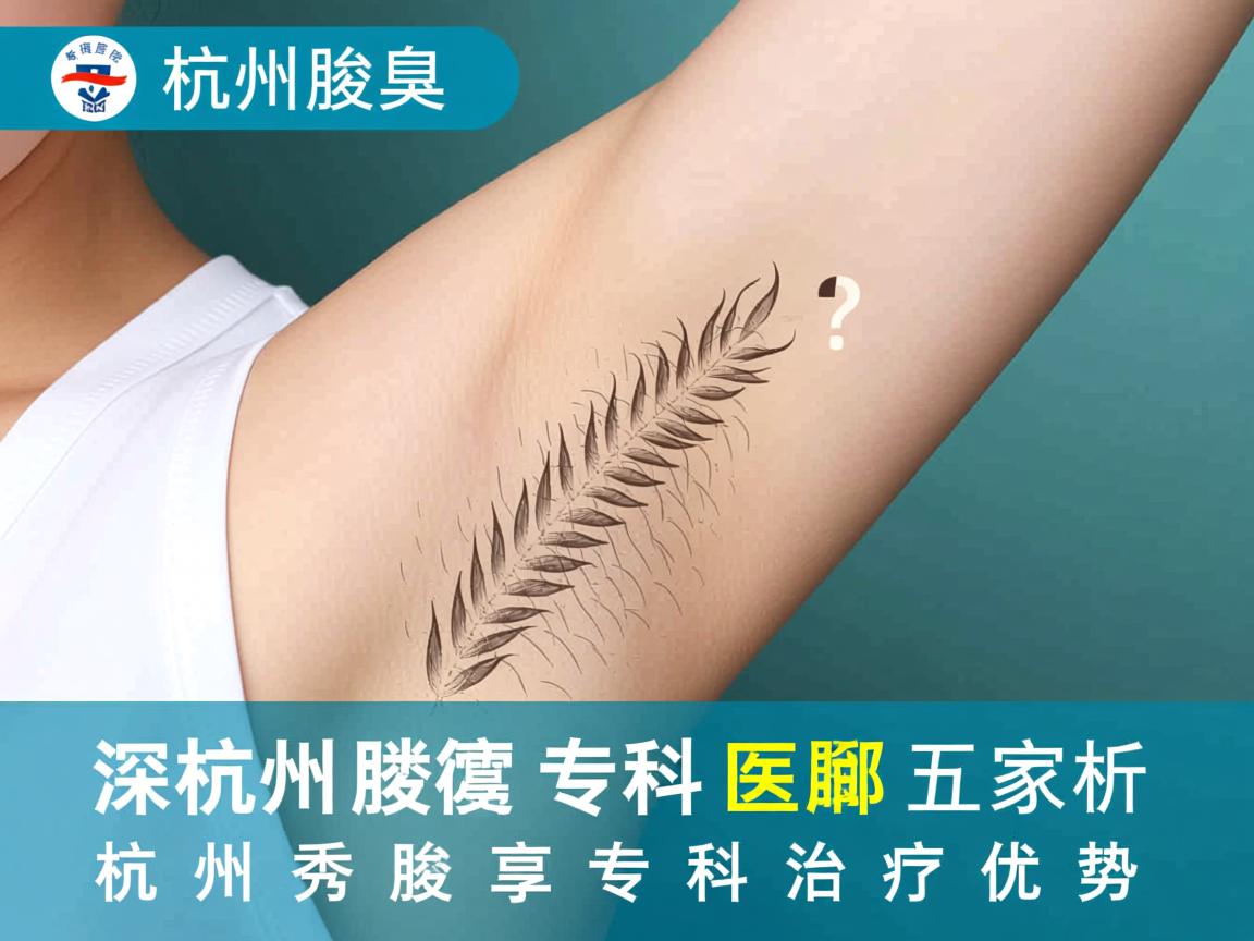 杭州腋臭专科医院哪家好？深度解析杭州腋秀腋臭专科治疗优势