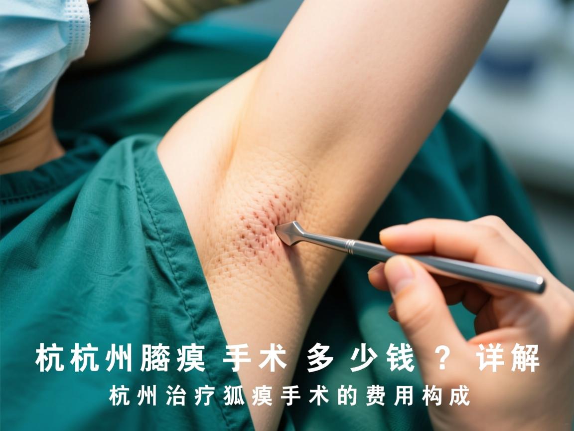杭州腋臭手术多少钱？详解杭州治疗狐臭手术的费用构成