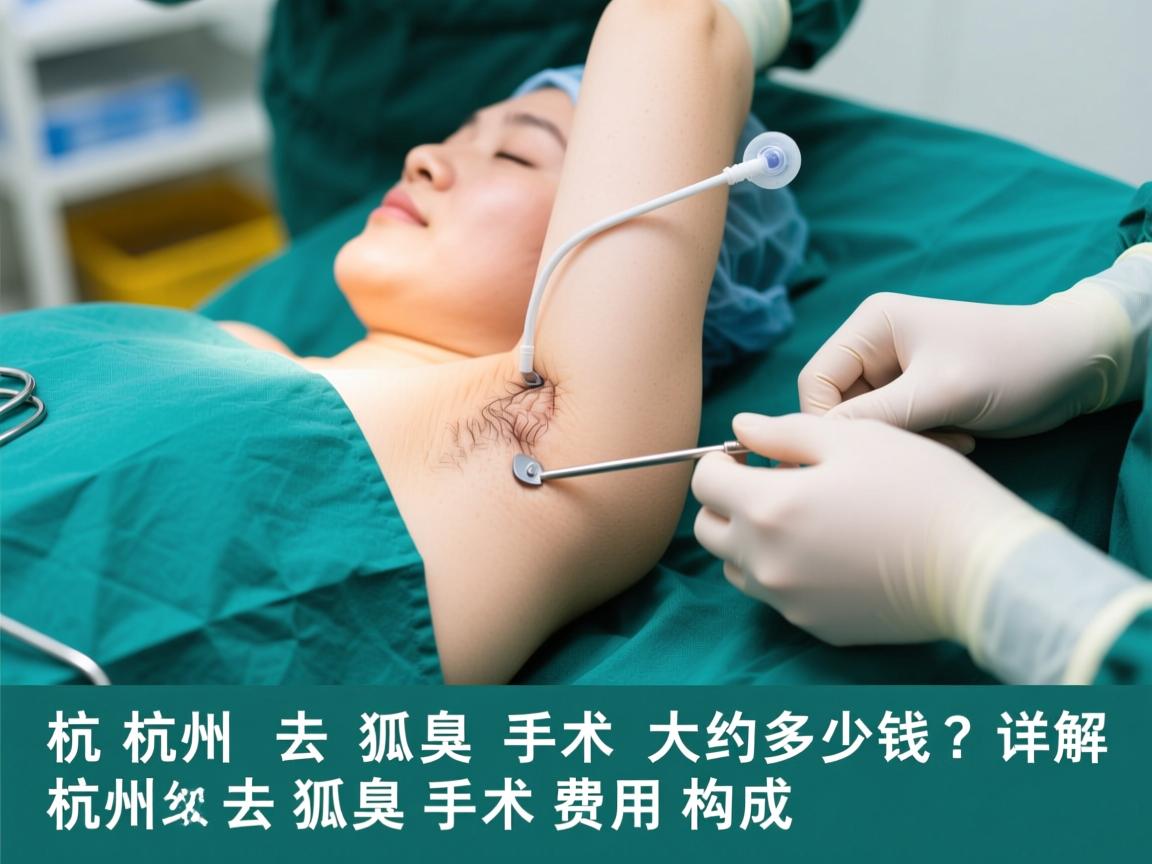 杭州去狐臭手术大约多少钱？详解杭州去狐臭手术费用构成