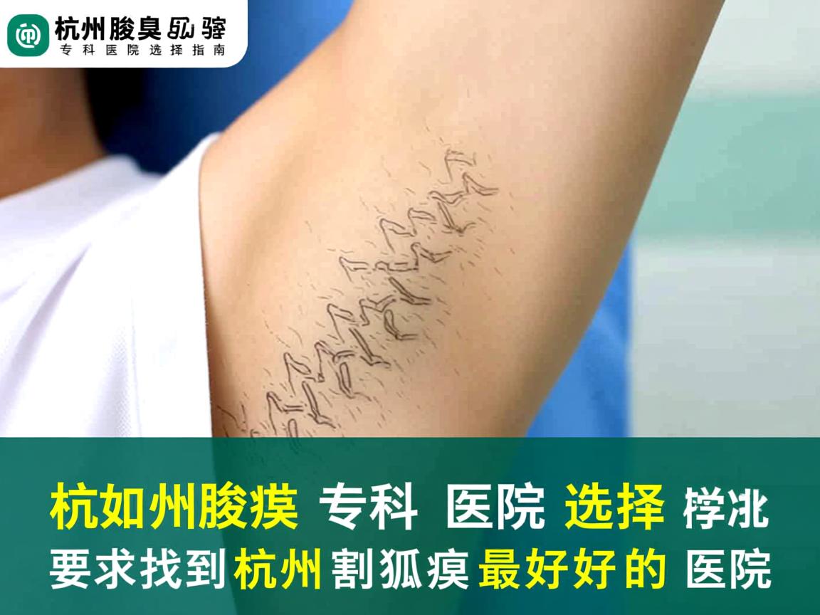 杭州腋臭专科医院选择指南，如何找到杭州割狐臭最好的医院