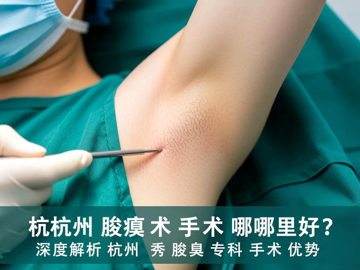 杭州腋臭手术哪里好？深度解析杭州腋秀腋臭专科手术优势