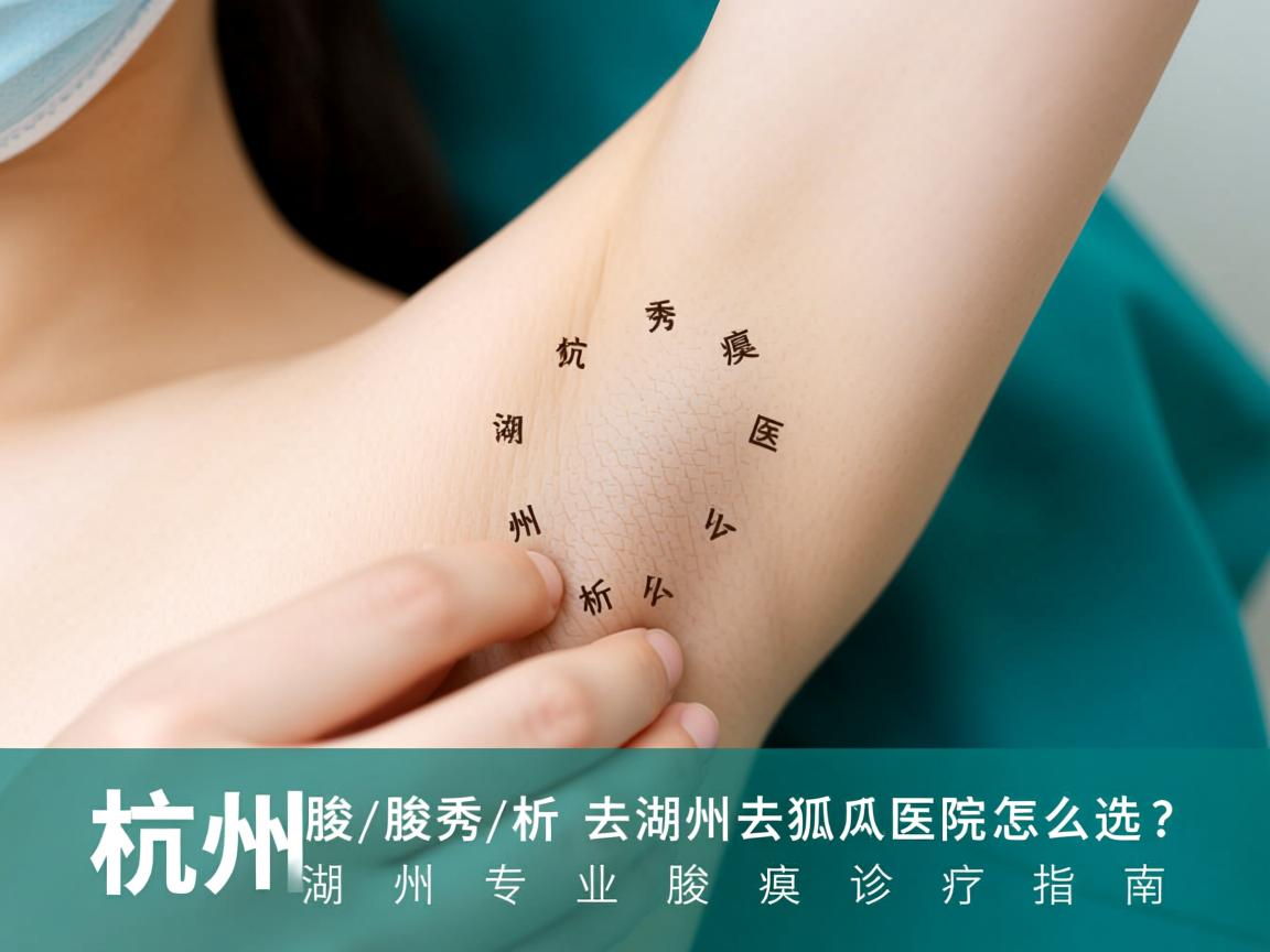 杭州腋秀解析，湖州去狐臭医院怎么选？湖州专业腋臭诊疗指南