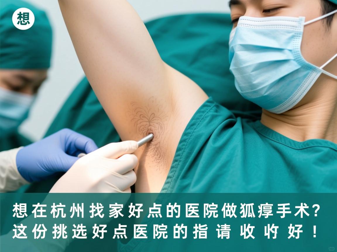 想在杭州找家好点的医院做狐臭手术？这份挑选好点医院的指南请收好！