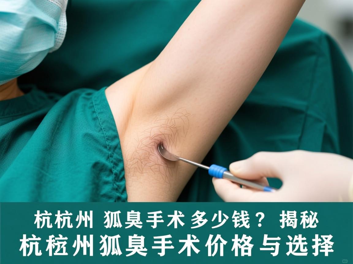 杭州狐臭手术多少钱？揭秘杭州狐臭手术价格与选择