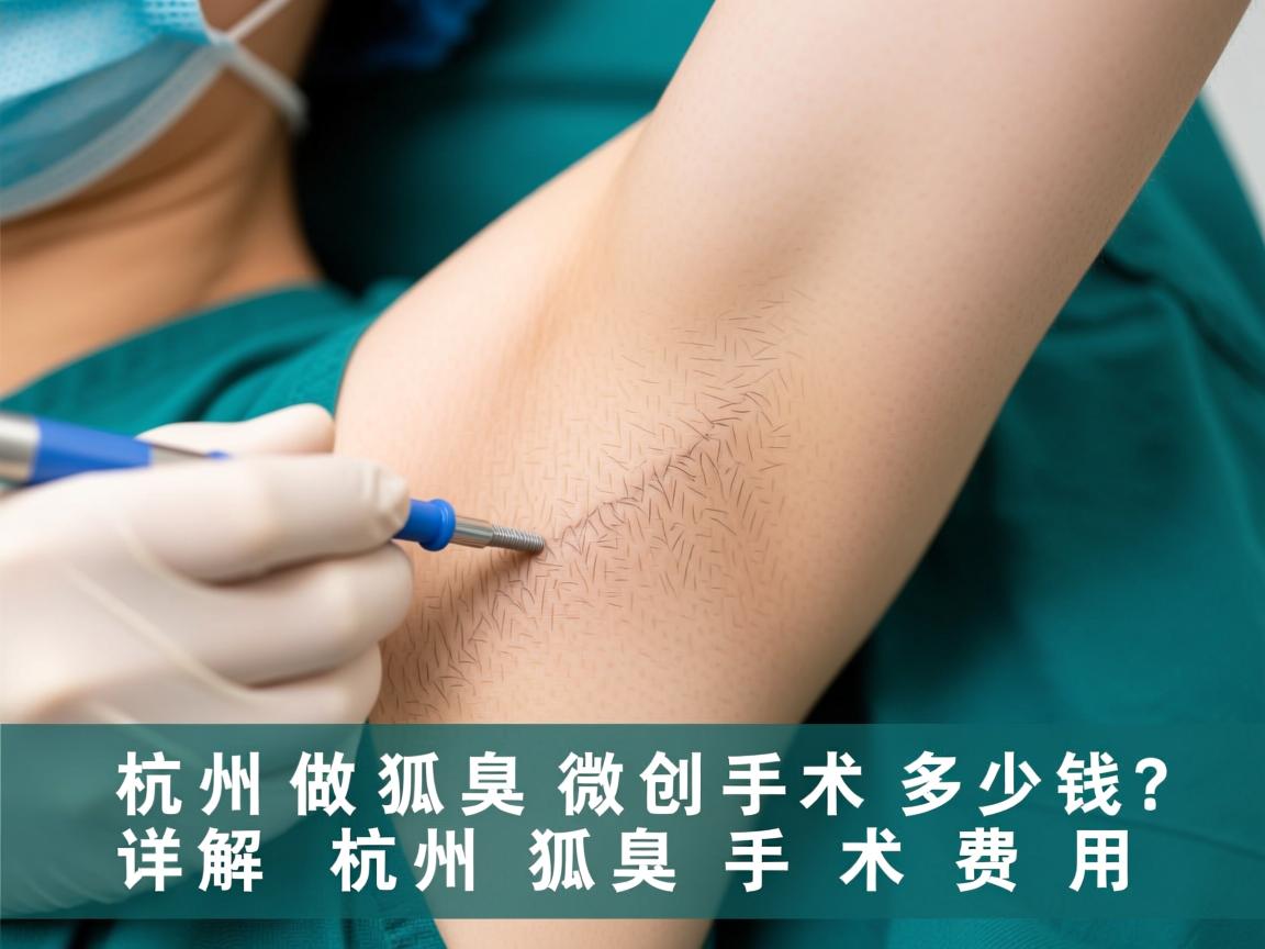 杭州做狐臭微创手术多少钱？详解杭州狐臭手术费用