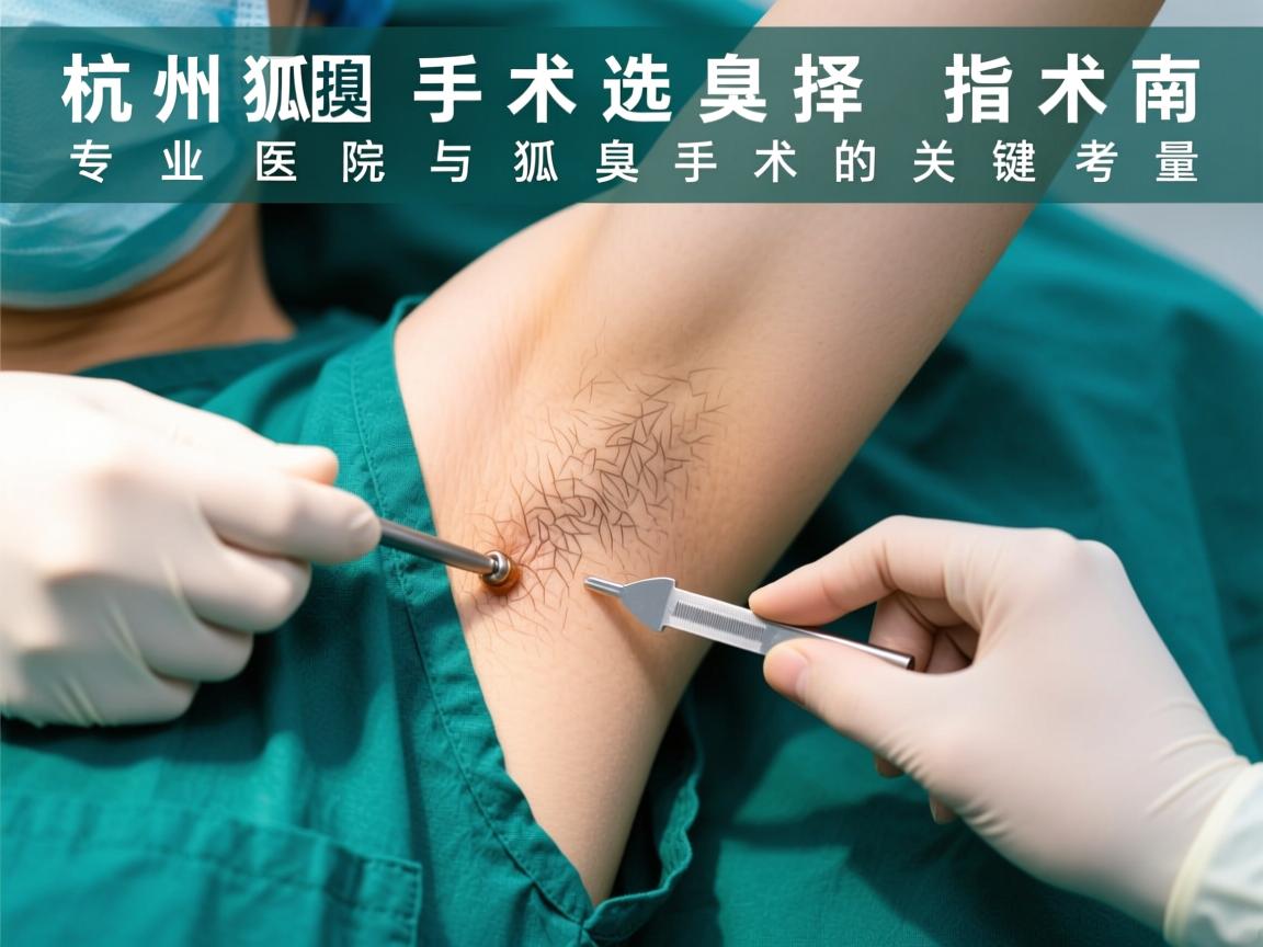 杭州狐臭手术选择指南，专业医院与狐臭手术的关键考量