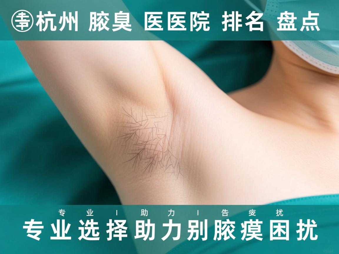 杭州腋臭医院排名盘点，专业选择助力告别腋臭困扰