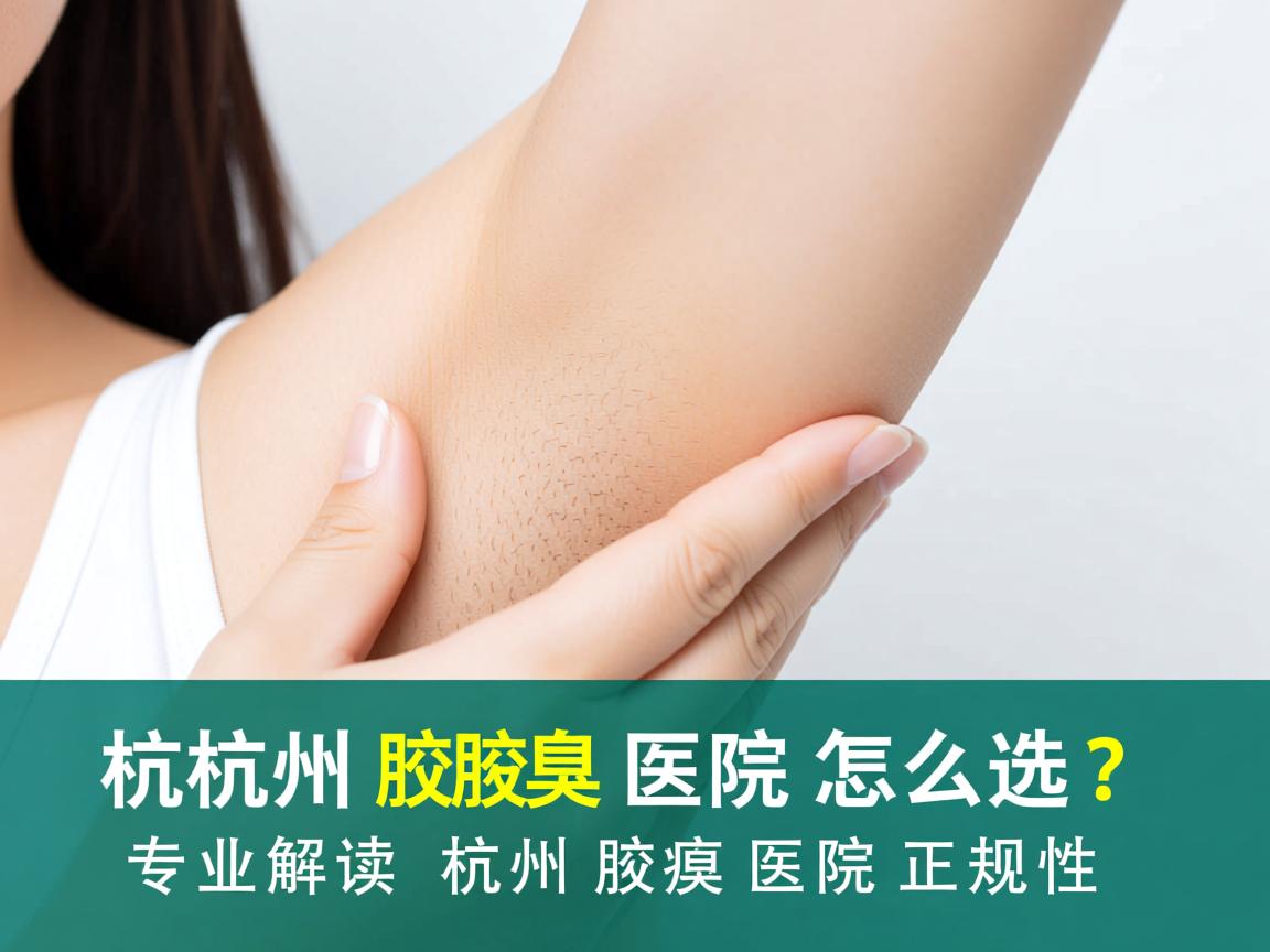 杭州腋臭医院怎么选？专业解读杭州腋臭医院正规性