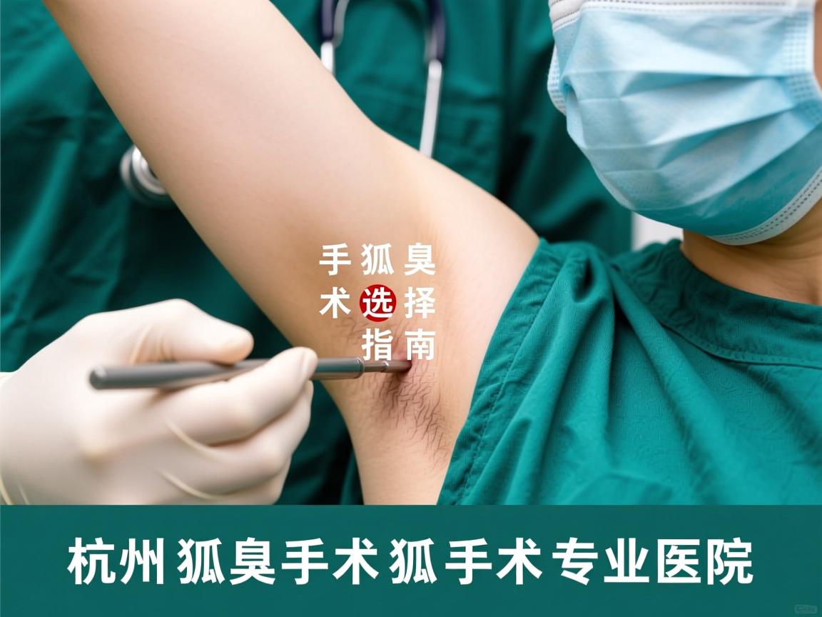 杭州狐臭手术选择指南，详解杭州狐臭手术专业医院