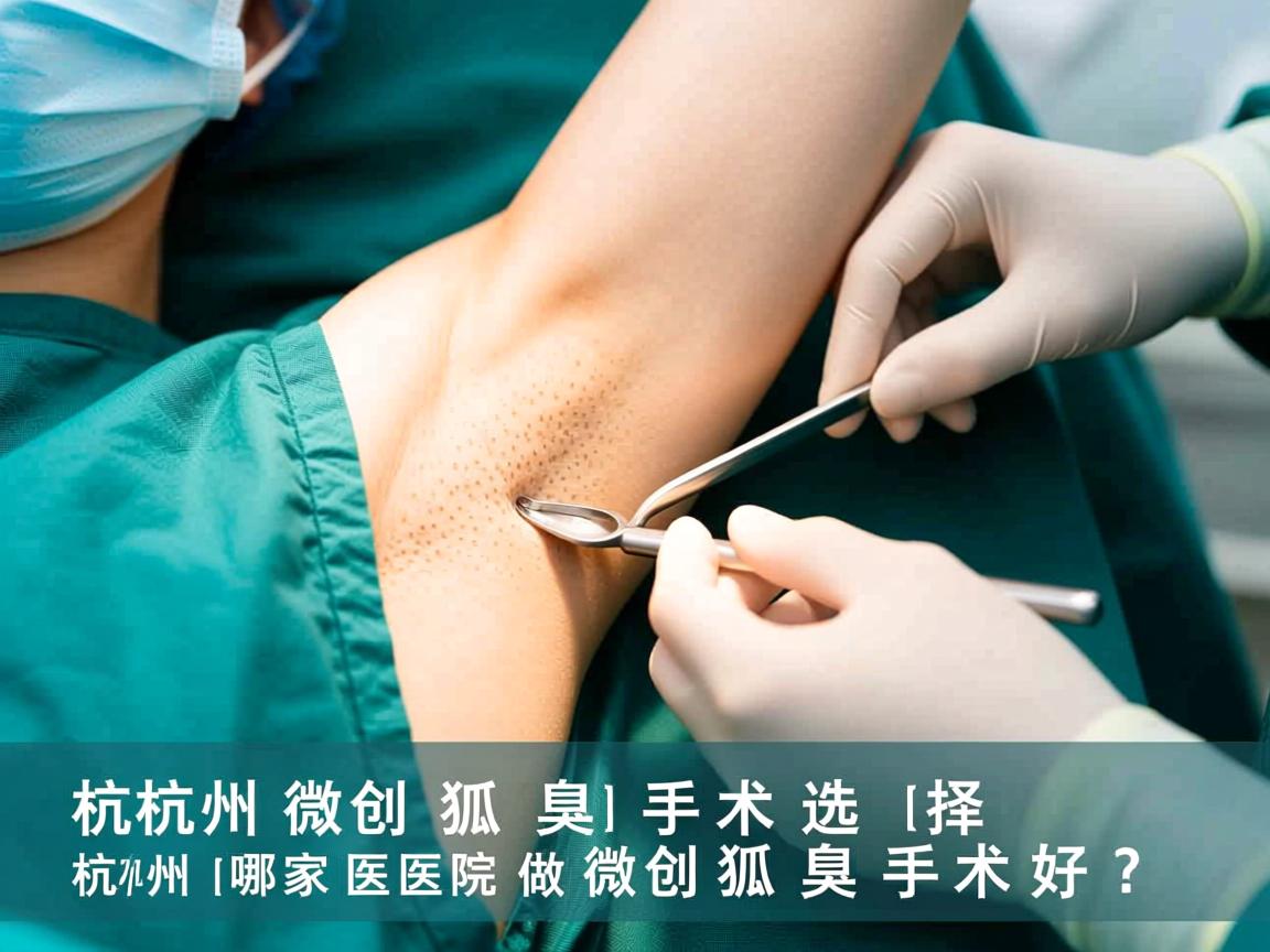 杭州微创狐臭手术选择，杭州哪家医院做微创狐臭手术好？