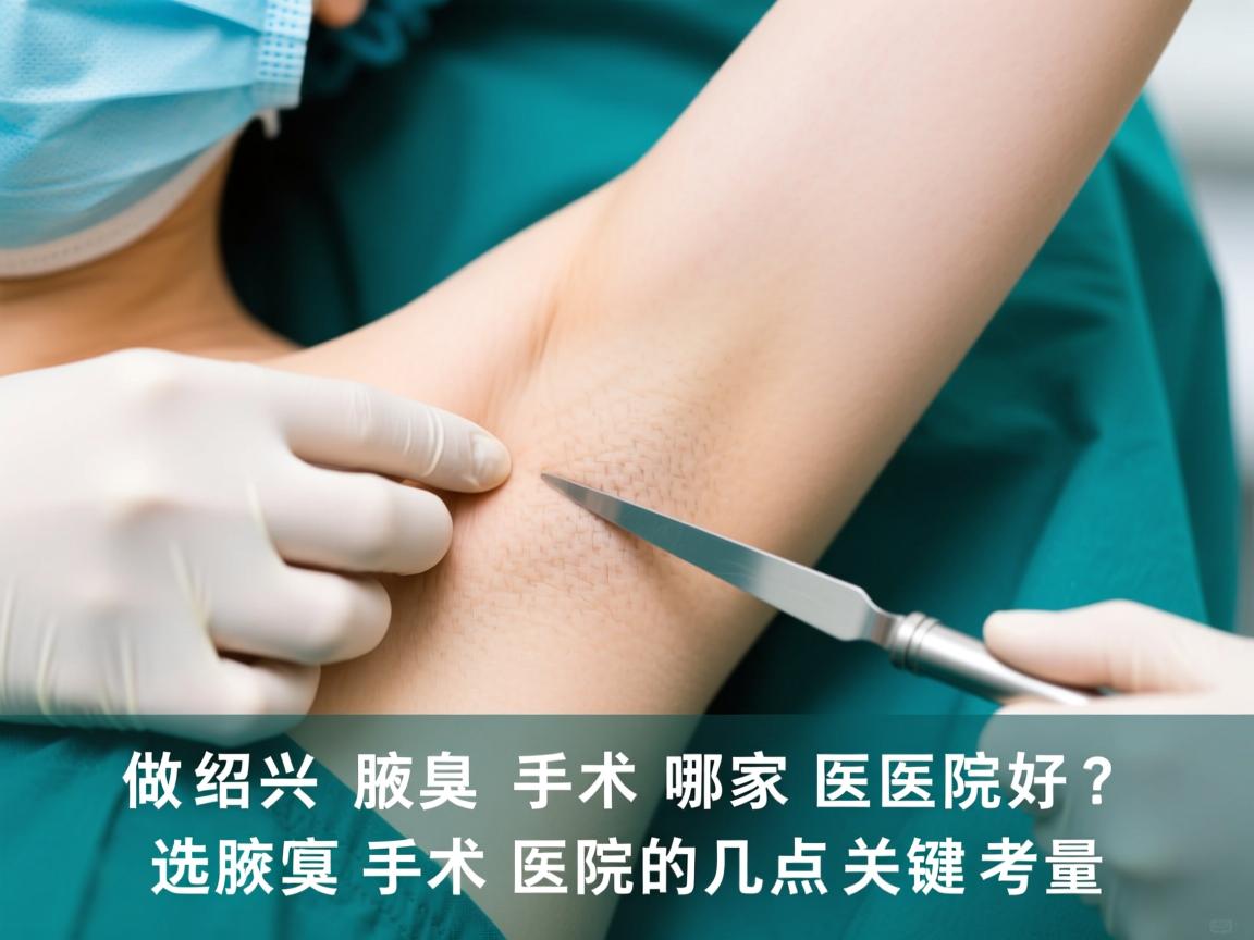 在绍兴做腋臭手术哪家医院好？选择腋臭手术医院的几点关键考量