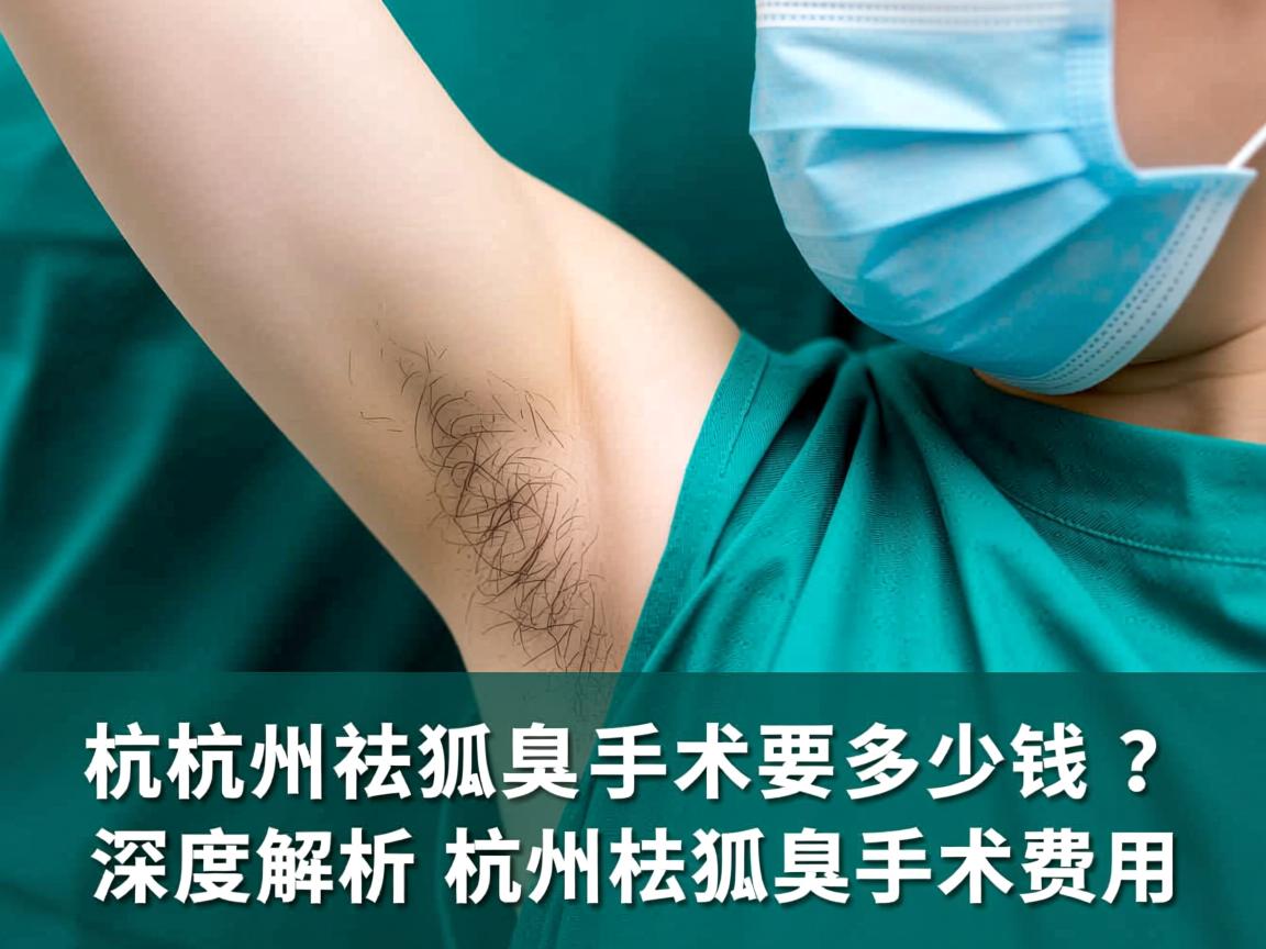 杭州祛狐臭手术要多少钱？深度解析杭州祛狐臭手术费用