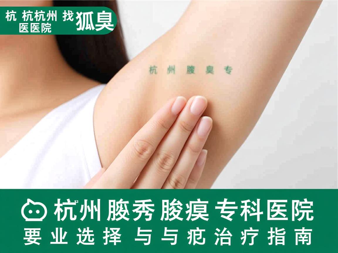在杭州找狐臭医院,杭州腋秀腋臭专科医院的专业选择与狐臭治疗指南 在杭州找狐臭医院,杭州腋秀腋臭专科医院的专业选择与狐臭治疗指南