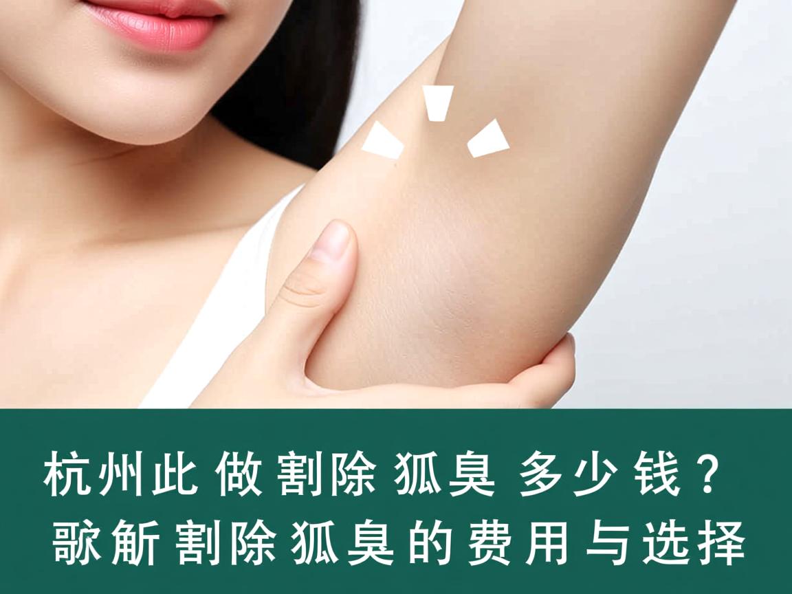 杭州做割除狐臭多少钱?解析割除狐臭的费用与选择 杭州做割除狐臭多少钱?解析割除狐臭的费用与选择