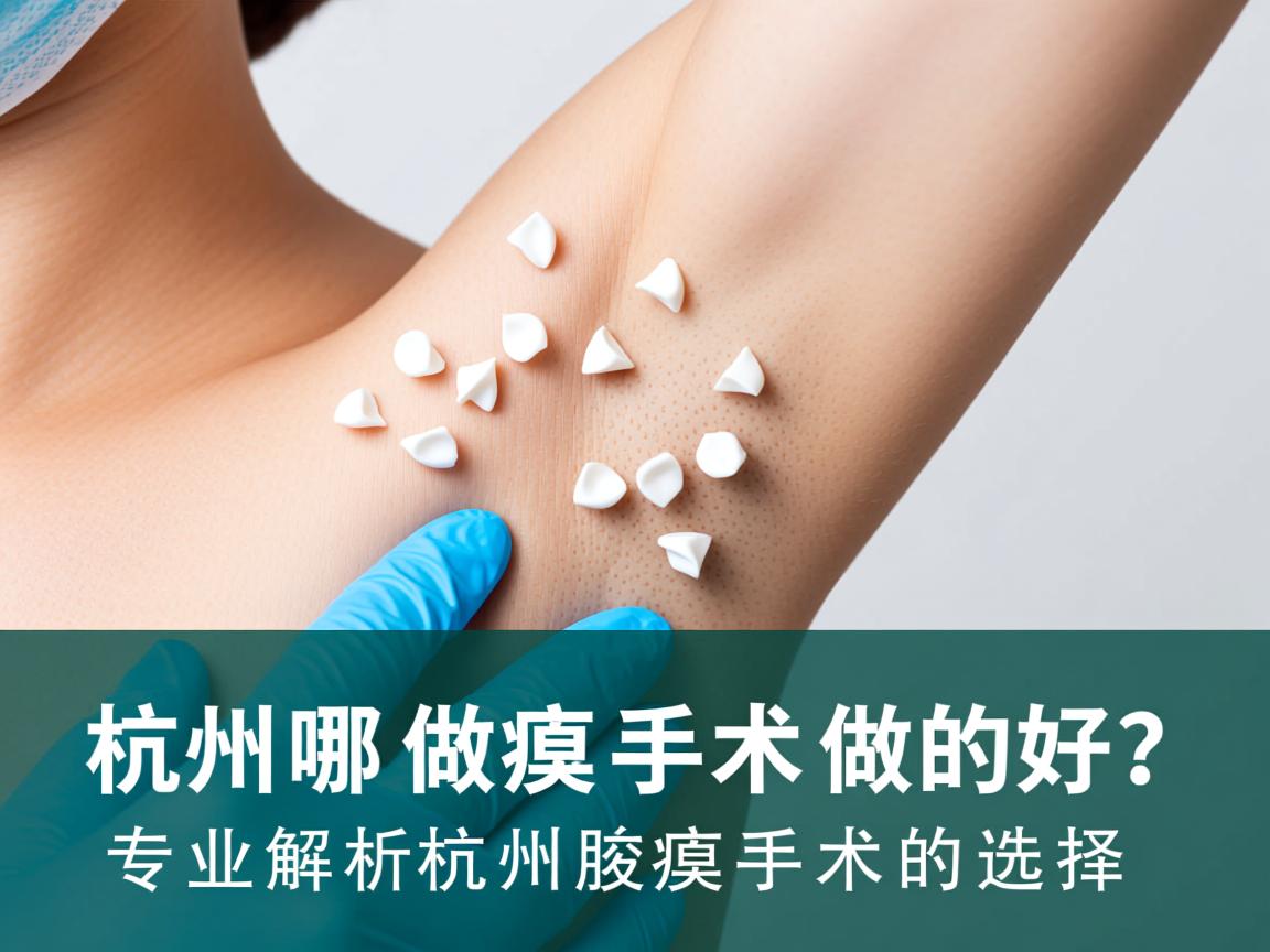 杭州哪里做腋臭手术做的好？专业解析杭州腋臭手术的选择