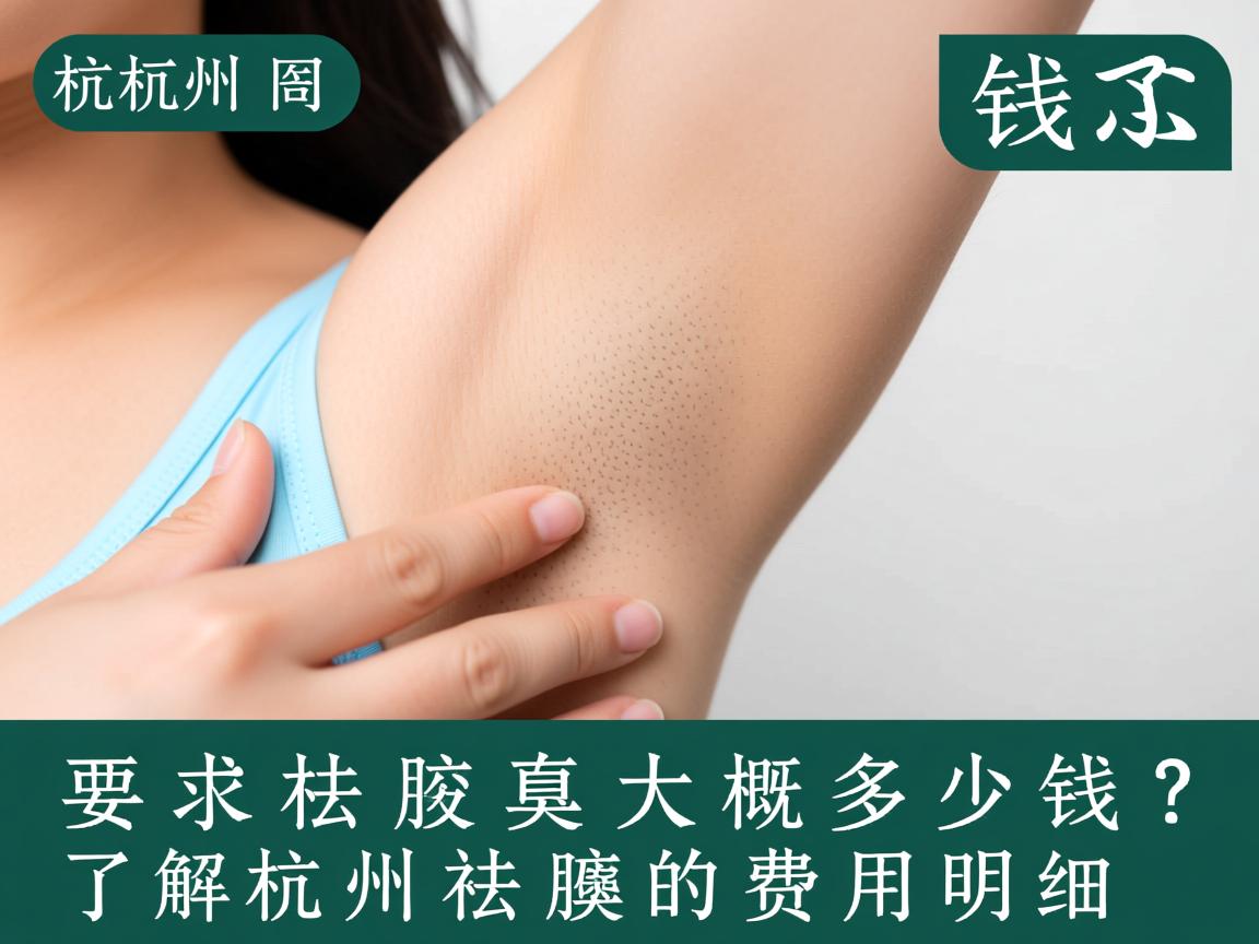 杭州祛腋臭大概多少钱？了解杭州祛腋臭的费用明细