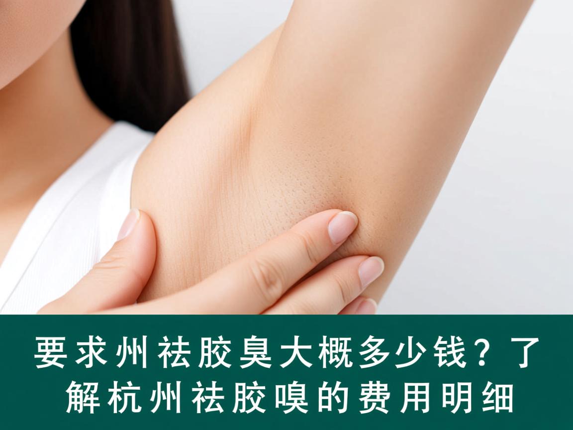 杭州祛腋臭大概多少钱？了解杭州祛腋臭的费用明细