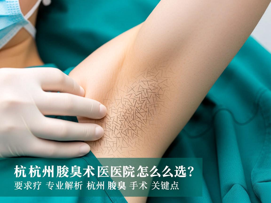 杭州腋臭手术医院怎么选?专业解析杭州腋臭手术关键点 杭州腋臭手术医院怎么选?专业解析杭州腋臭手术关键点