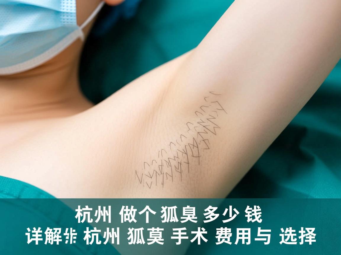 杭州做个狐臭多少钱,详解杭州狐臭手术费用与选择 杭州做个狐臭多少钱,详解杭州狐臭手术费用与选择