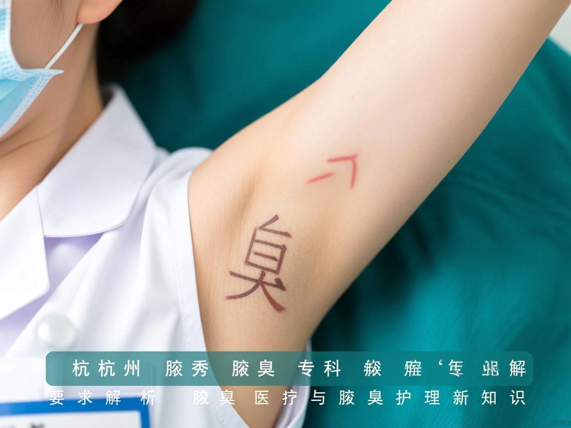 杭州腋秀腋臭专科，专业解析腋臭医疗与腋臭护理新知识