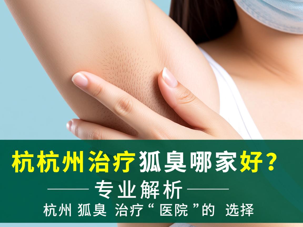 杭州治疗狐臭哪家好？专业解析杭州狐臭治疗医院的选择