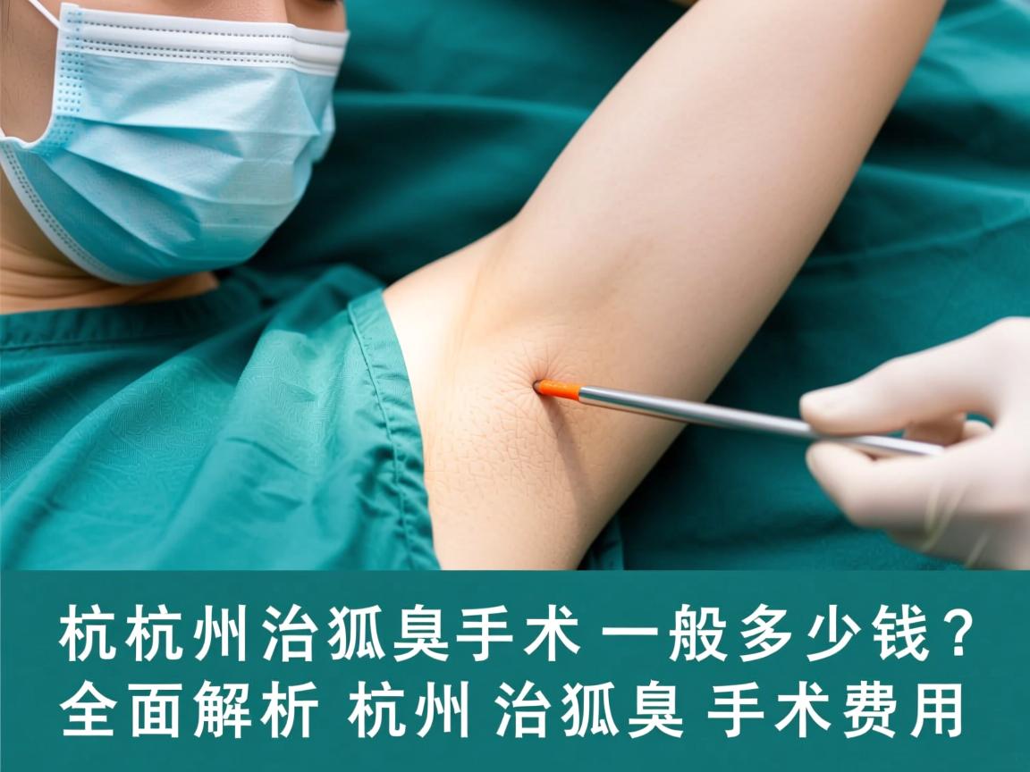 杭州治狐臭手术一般多少钱？全面解析杭州治狐臭手术费用