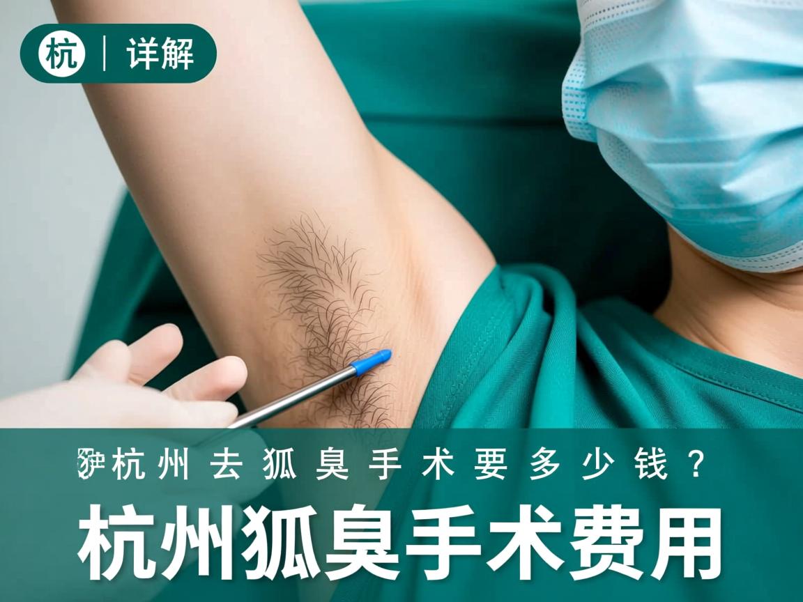 杭州去狐臭手术要多少钱？详解杭州狐臭手术费用