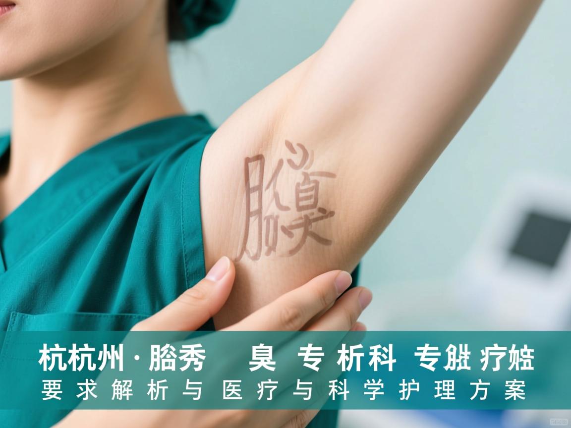 杭州腋秀腋臭专科，专业解析腋臭医疗与科学护理方案