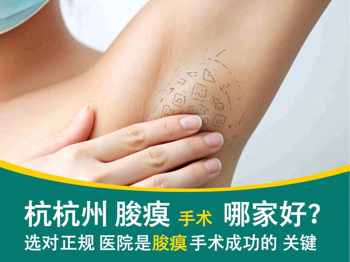 杭州腋臭手术哪家好？选对正规医院是腋臭手术成功的关键
