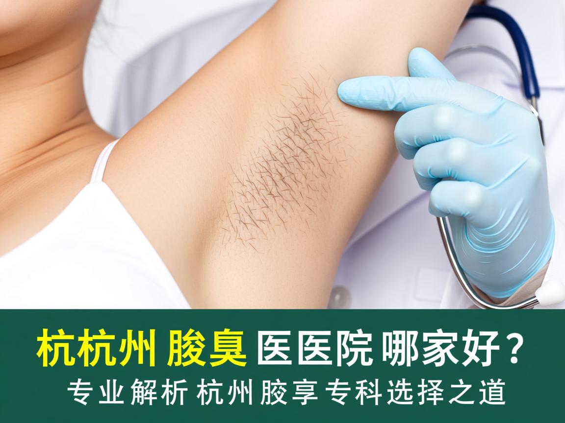 杭州腋臭医院哪家好？专业解析杭州腋臭专科选择之道