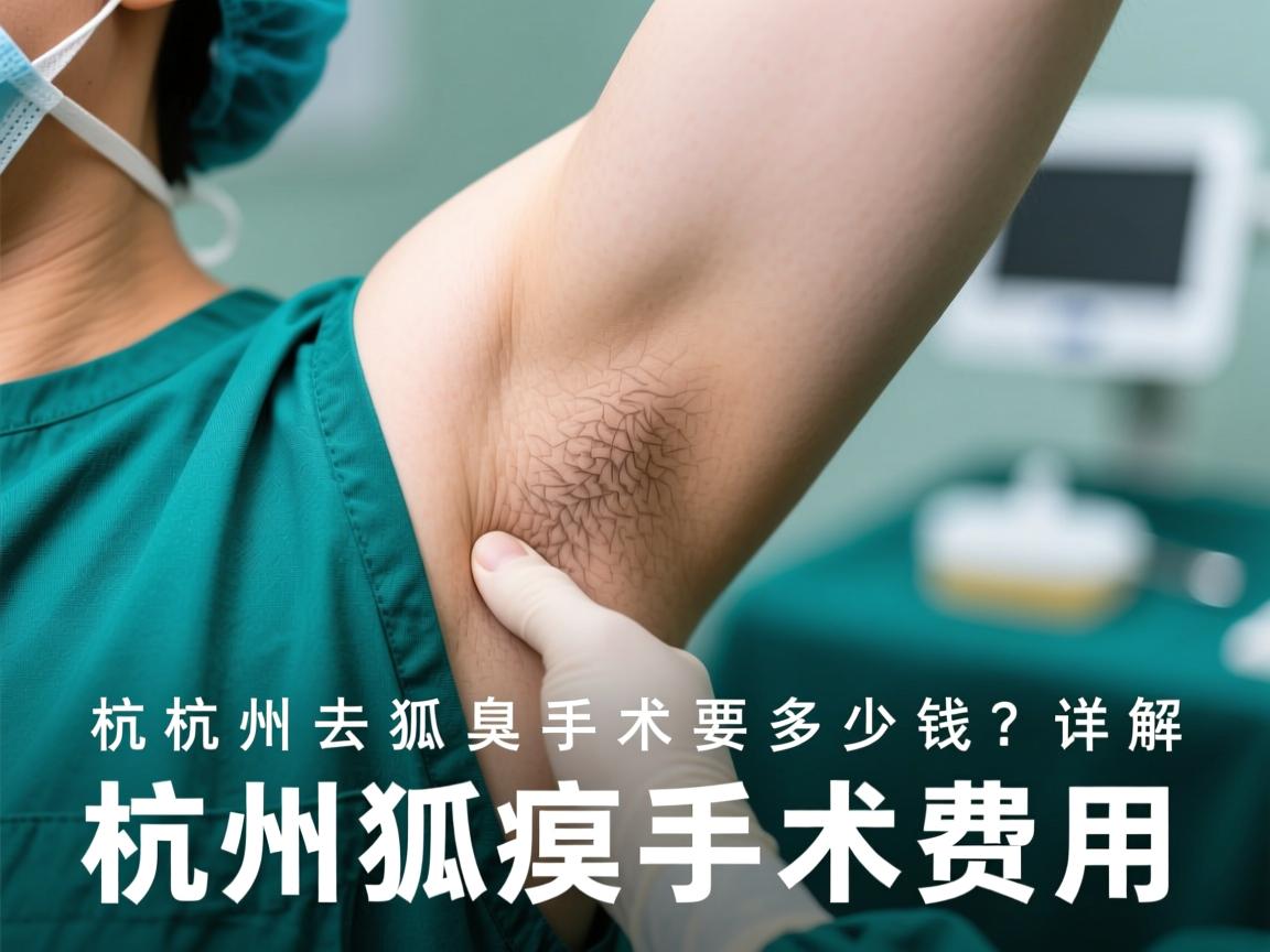 杭州去狐臭手术要多少钱？详解杭州狐臭手术费用