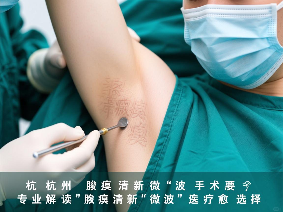 杭州腋臭清新微波手术，专业解读腋臭清新微波的疗愈选择