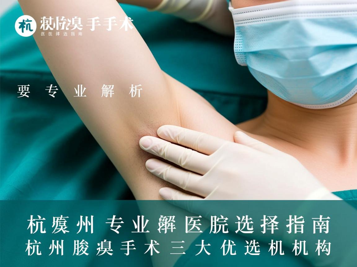 杭州腋臭手术医院选择指南,专业解析杭州腋臭手术三大优选机构 杭州腋臭手术医院选择指南,专业解析杭州腋臭手术三大优选机构