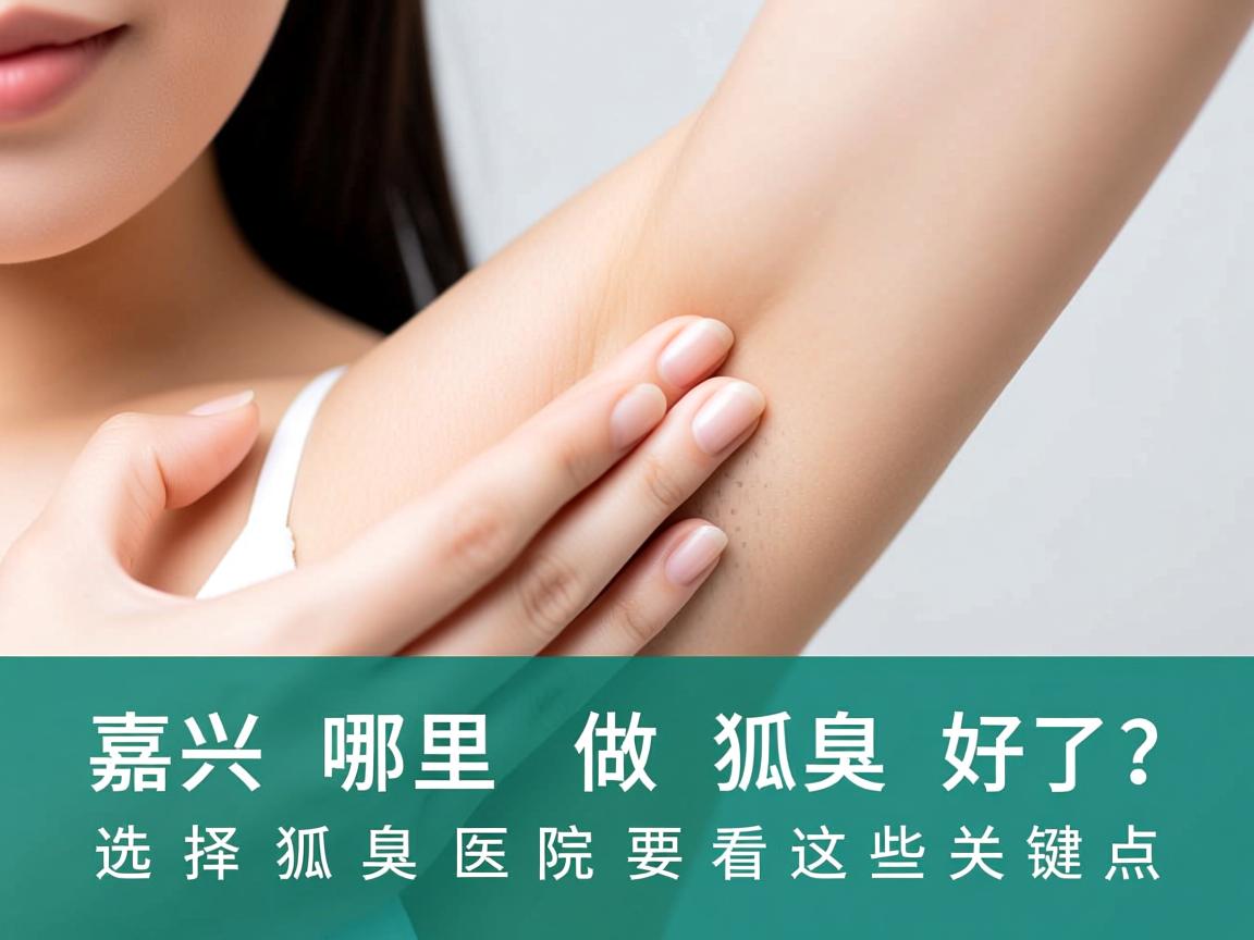 嘉兴哪里做狐臭好？选择狐臭医院要看这些关键点