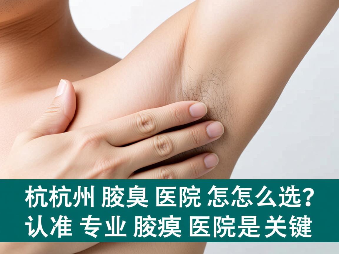 杭州腋臭医院怎么选？认准专业腋臭医院是关键