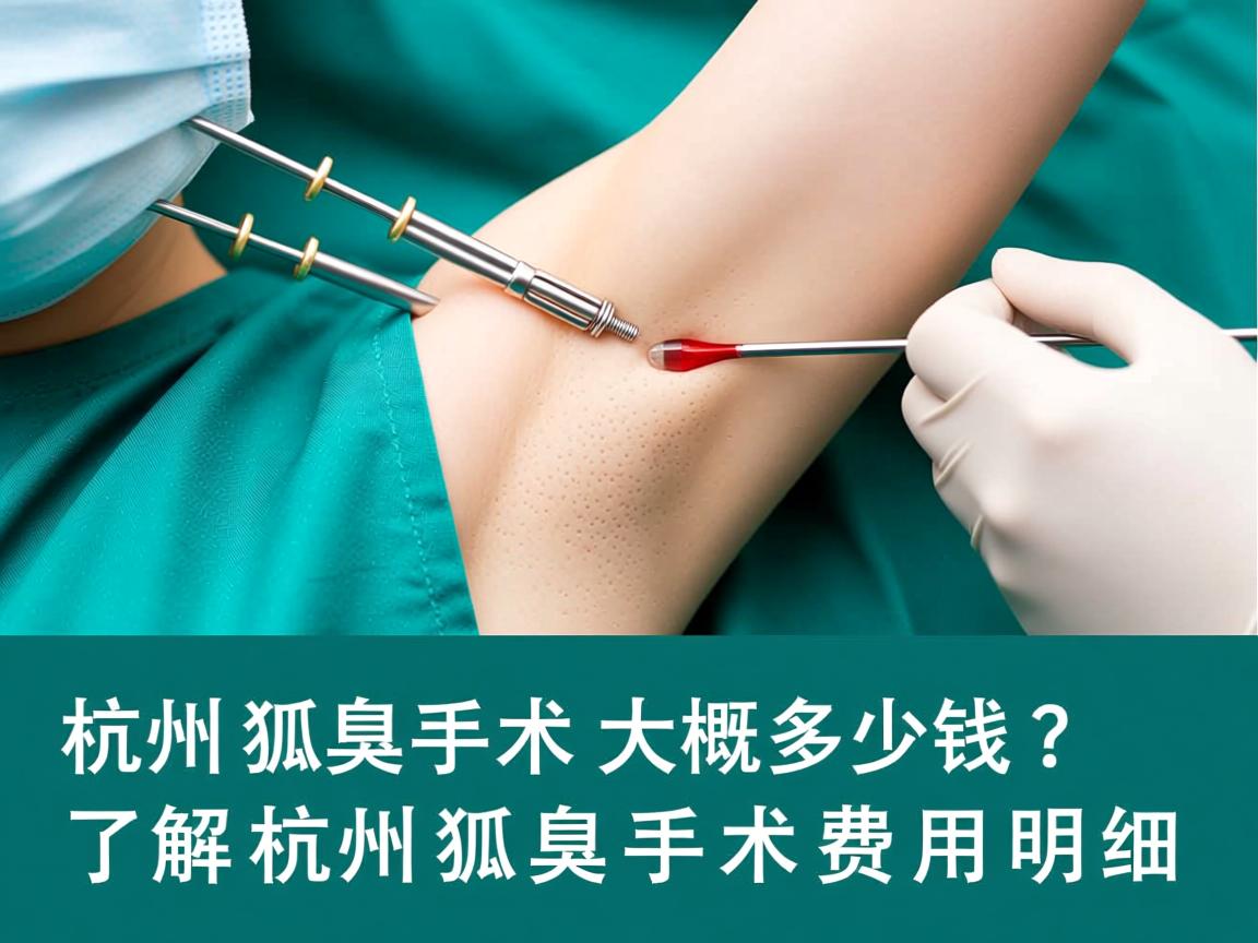 杭州狐臭手术大概多少钱？了解杭州狐臭手术费用明细