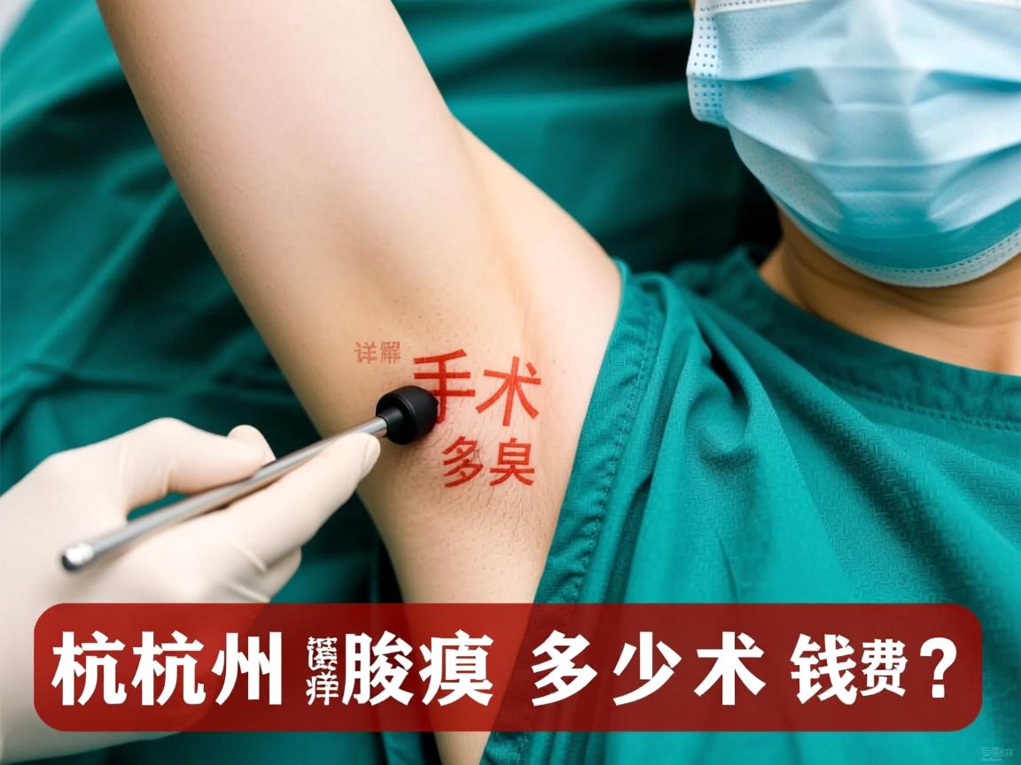 杭州腋臭手术多少钱？详解杭州腋臭手术费用