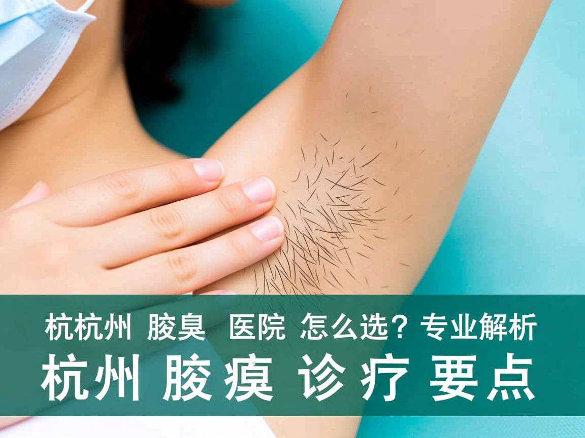 杭州腋臭医院怎么选？专业解析杭州腋臭诊疗要点